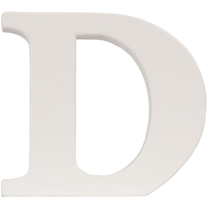 Lettera D - 9x8 cm MDF