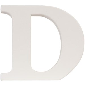 Lettera D - 9x8 cm MDF