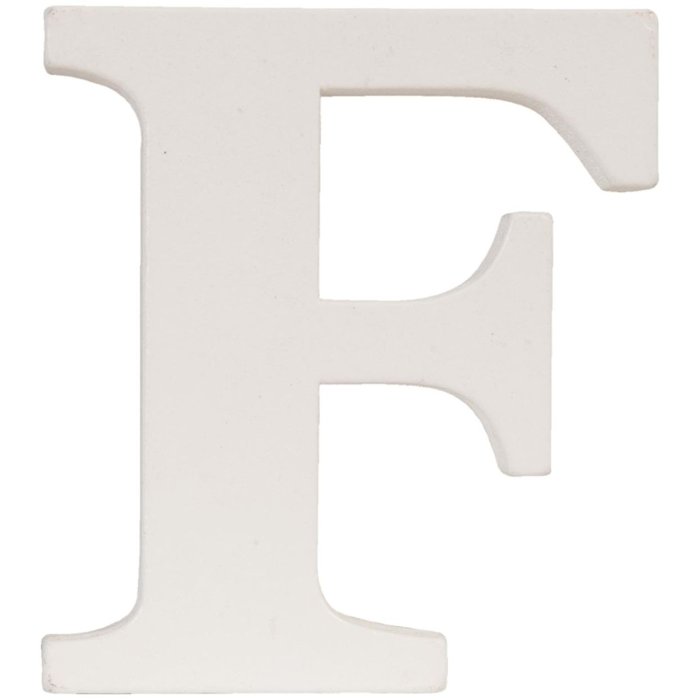 Lettera F - 7x8 cm MDF
