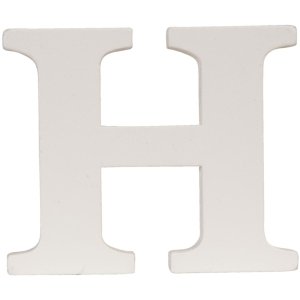 Lettera H - 9x8 cm MDF