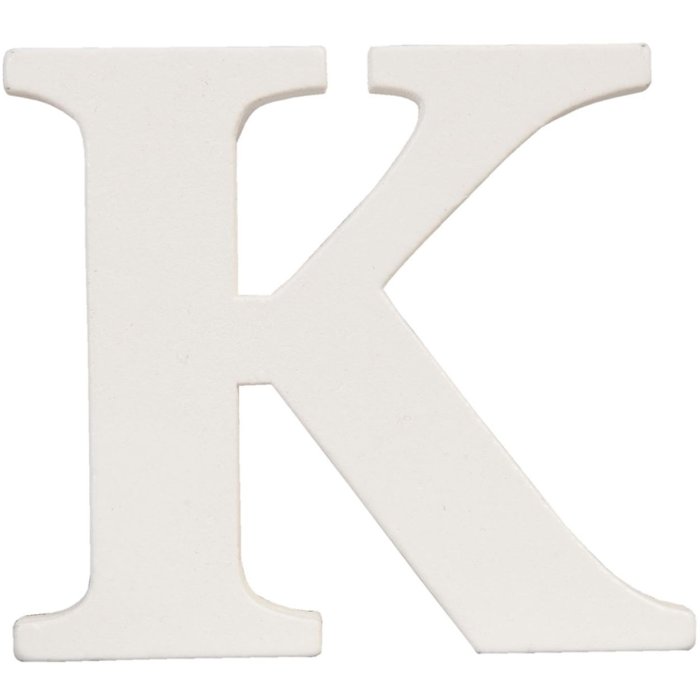 Lettera K - 9x8 cm MDF