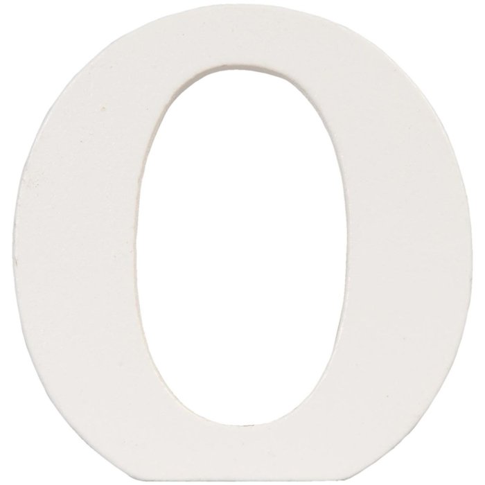 Lettera O - 8x8 cm MDF