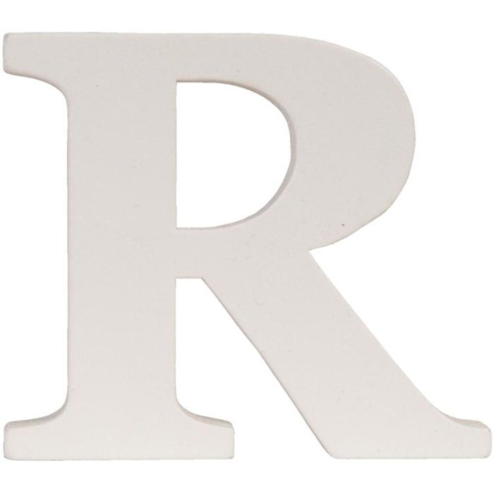 Lettera R - 9x8 cm MDF