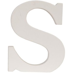 Lettera S - 6x8 cm MDF