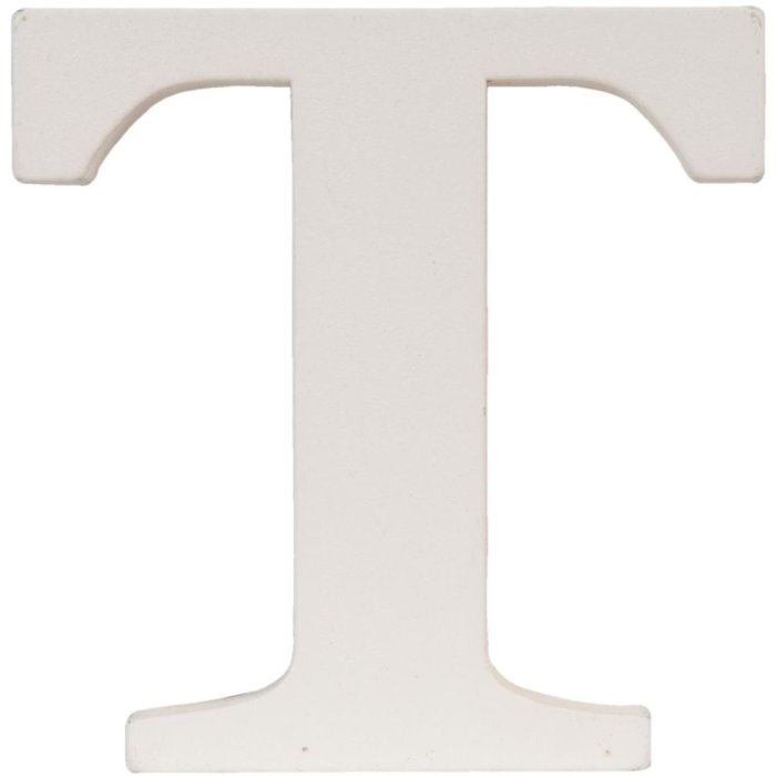 Lettera T - 8x8 cm MDF
