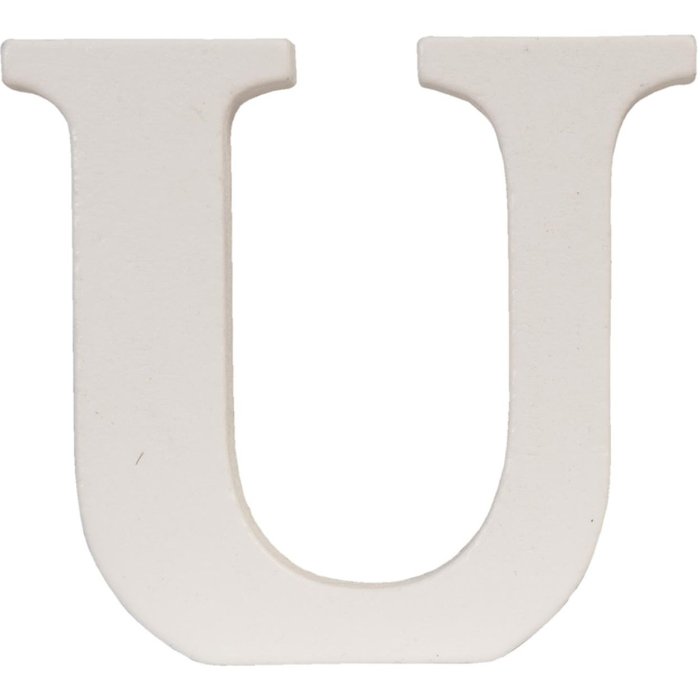 Lettera U - 9x8 cm MDF