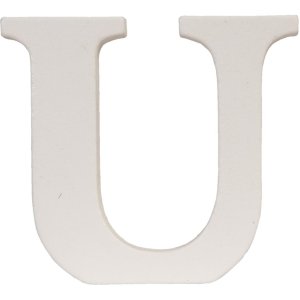Lettera U - 9x8 cm MDF