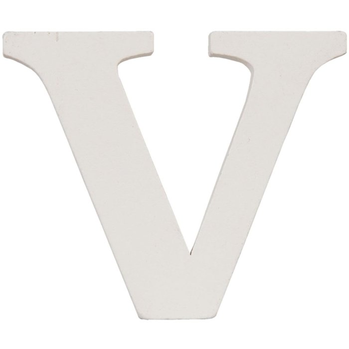 Lettera V - 9x8 cm MDF