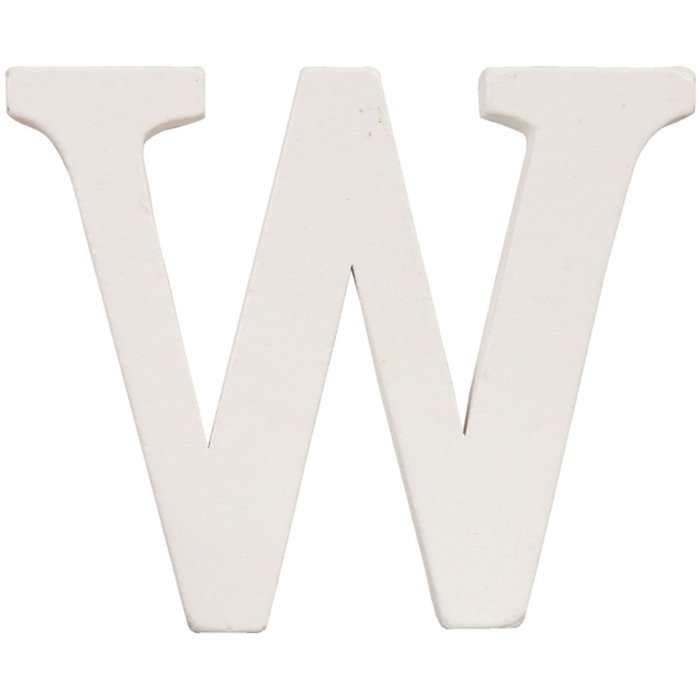 Lettera W - 10x8 cm MDF