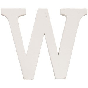 Lettera W - 10x8 cm MDF