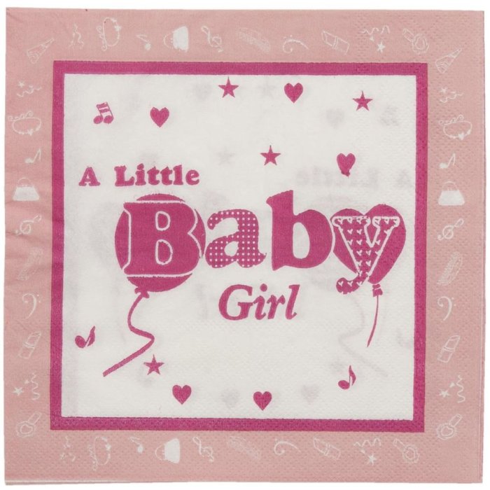Tovaglioli di carta 20 pz BABY GIRL