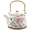 Clayre & Eef 6CETE0028 Teiera con colino 700 ml Fiori multicolore