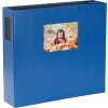 HNFD XL Album fotografico Lona 1000 immagini blu 34,5x33 cm 168 pagine nere