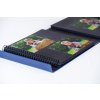 HNFD XL Album fotografico Lona 1000 immagini blu 34,5x33 cm 168 pagine nere