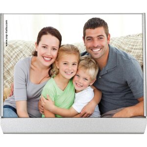 Portafoto in metallo Flip 13x18 cm