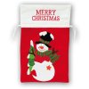 Sacchetto regalo di Natale 25x28 cm con pupazzo di neve