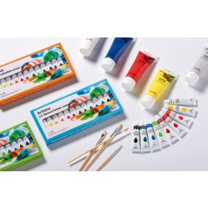 Vernici acriliche, 12 colori assortiti