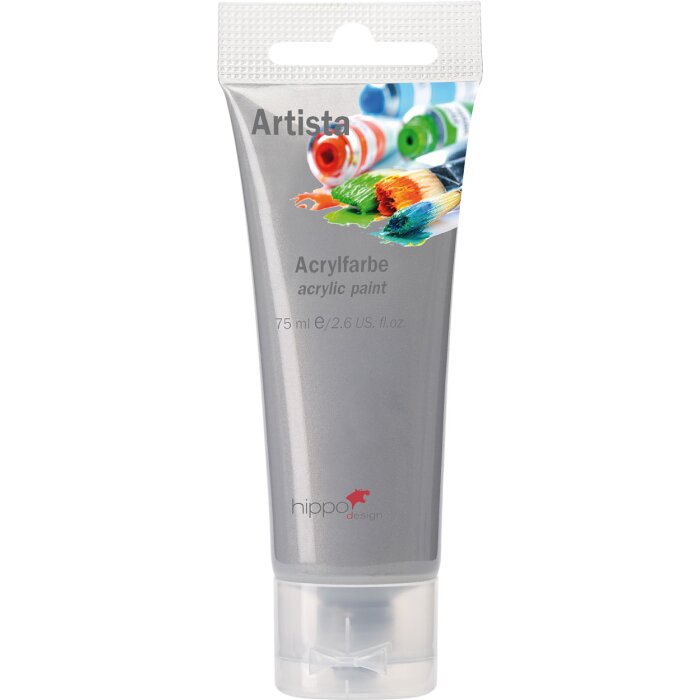 Vernice acrilica, argento, 75 ml
