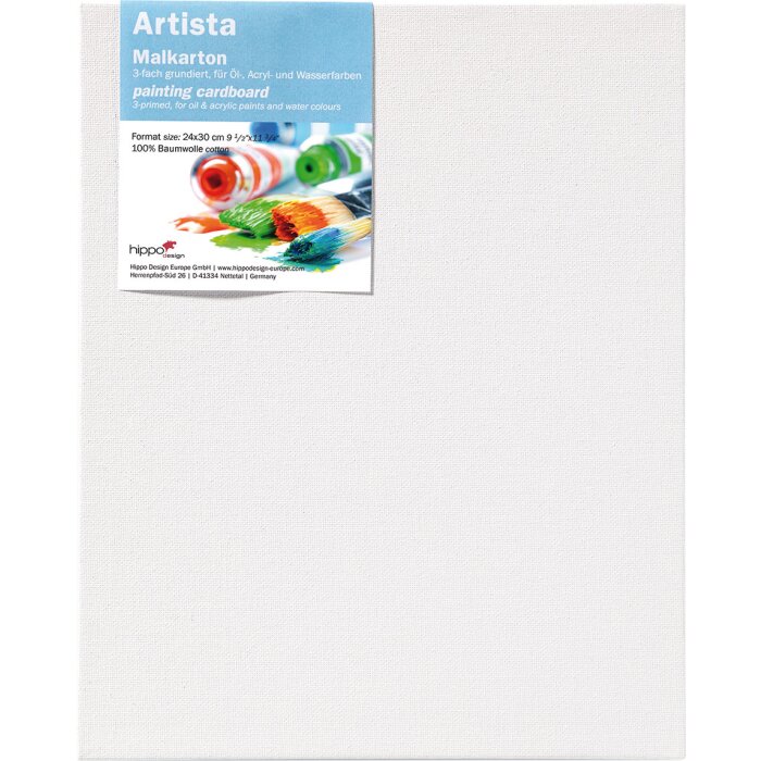 Cartone dipinto, 24x30 cm