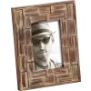Portafoto in legno Liam marrone scuro 13x18 cm