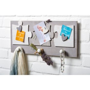 Elemento cornice puzzle per 3 foto 8x8 cm
