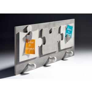 Elemento cornice puzzle per 3 foto 8x8 cm