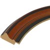 Cornice in plastica Deknudt S134 ovale bordo interno oro
