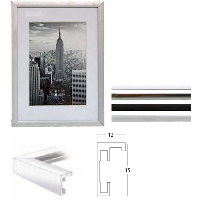 Henzo Cornice in alluminio Cornice per quadri Manhattan