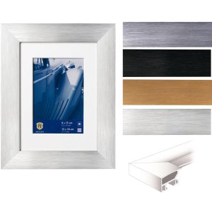Henzo Cornice in alluminio Lucerna con passepartout smussato