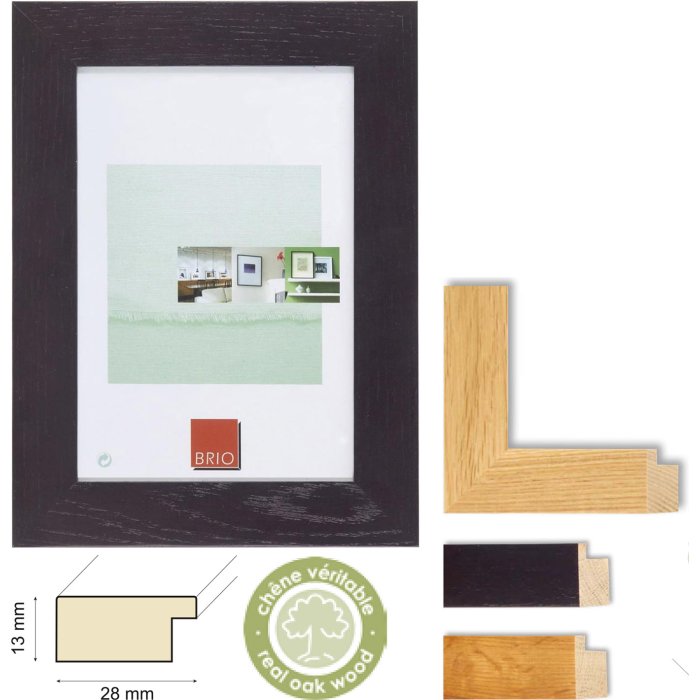 Cornice in legno Ceanothe Oakland da 10x15 cm a 60x80 cm