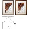 Cornice in legno Henzo Verona con Passepartout