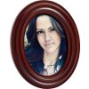 Viola Portrait Frame Portafoto ovale in legno