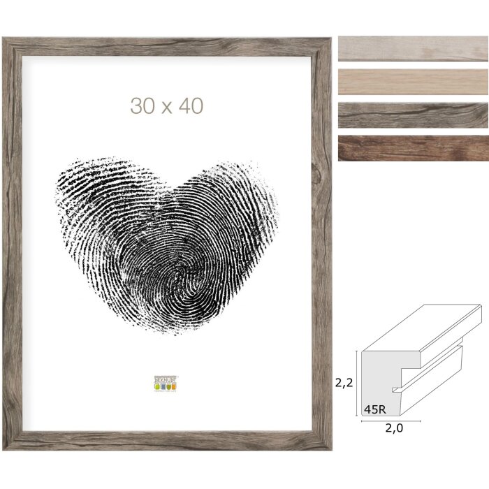 Telaio in legno S45R striscia di blocco