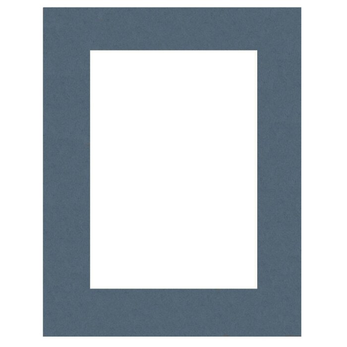 Passepartout smussato blu 40 taglie Blu Pavone