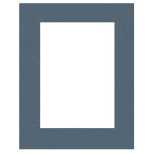 Passepartout smussato blu 40 taglie Blu Pavone