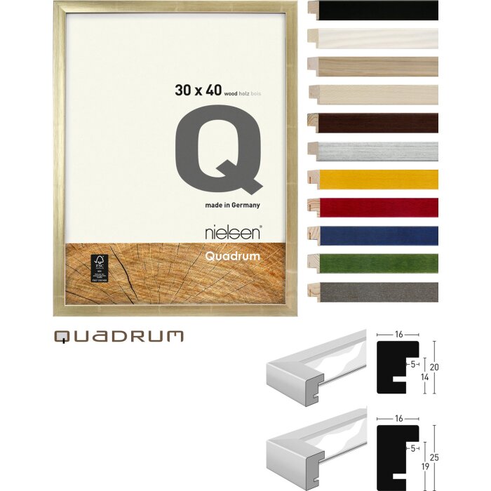 Telaio intercambiabile in legno Quadrum
