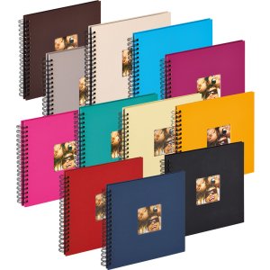 Walther album a spirale FUN 23x17 cm e 30x30 cm 40 o 50 pagine nere