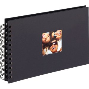 Walther album a spirale FUN 23x17 cm e 30x30 cm 40 o 50 pagine nere