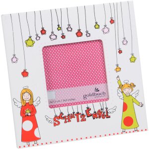 Cornice di legno bambino Angelo Custode 7,5x7,5 cm