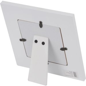 Bambino cornice di legno Angelo Custode 9x9 cm