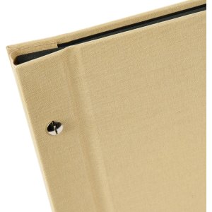 Album a vite Goldbuch Bella Vista sand 30x25 cm 40 pagine nere