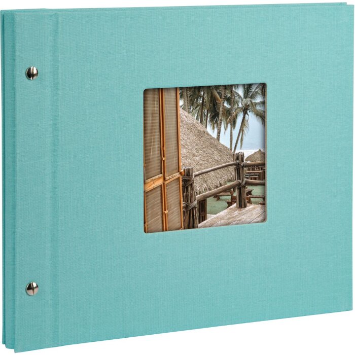 Goldbuch Album a vite Bella Vista aqua 30x25 cm 40 pagine nere