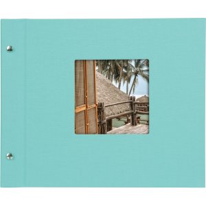 Goldbuch Album a vite Bella Vista aqua 30x25 cm 40 pagine nere