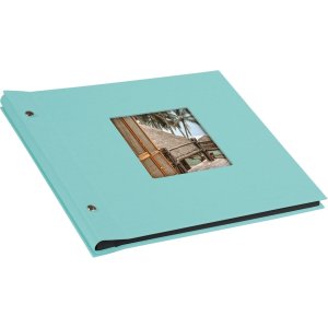 Goldbuch Album a vite Bella Vista aqua 30x25 cm 40 pagine nere