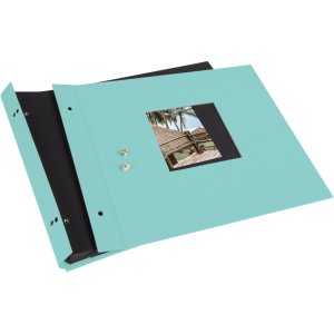 Goldbuch Album a vite Bella Vista aqua 30x25 cm 40 pagine nere