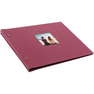 Goldbuch Album a vite Bella Vista fucsia 30x25 cm 40 pagine nere