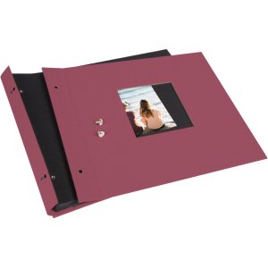 Goldbuch Album a vite Bella Vista fucsia 30x25 cm 40 pagine nere