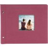 Goldbuch Album a vite Bella Vista fucsia 30x25 cm 40 pagine nere