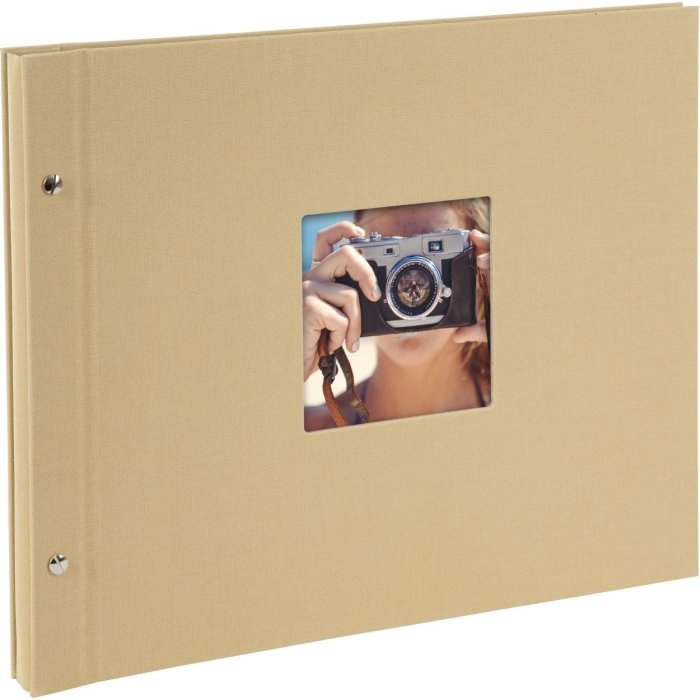 Goldbuch Album a vite Bella Vista Trend sabbia 39x31 cm 40 pagine nere