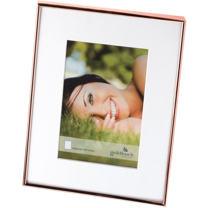 Cornice in metallo rame fine 13x18 cm